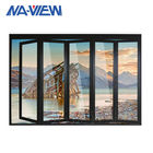 Frameless 6063 T5 Aluminium Bifold Windows Laminated Glass