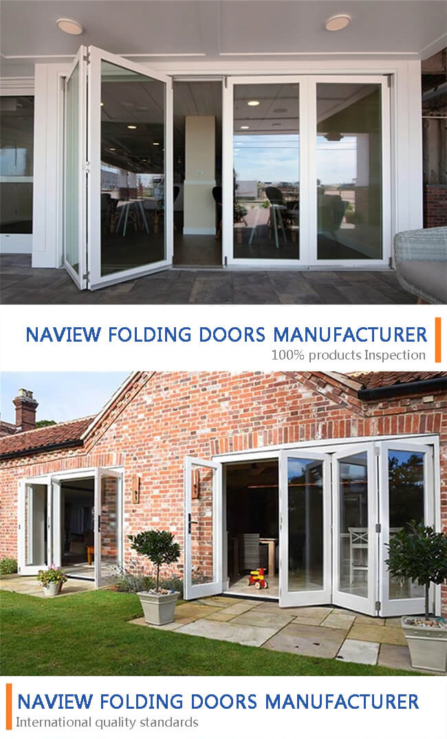 NAVIEW Accordion Style Sliding Glass Doors Fiberglass Screen Netting