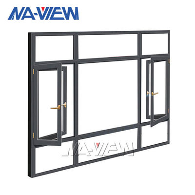 Modern PVDF Coating Horizontal Vertical Aluminium Casement Windows