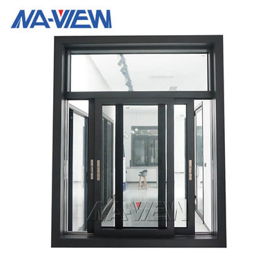 Black Aluminum Casement Windows Sliding Open anodized Surface