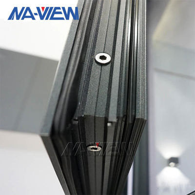 Black Aluminum Casement Windows Sliding Open anodized Surface