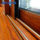 Wood grain Horizontal Sliding Porch Windows laminated Glass
