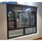 Flush Glass Casement Windows Commercial Aluminium Frame Casement Window