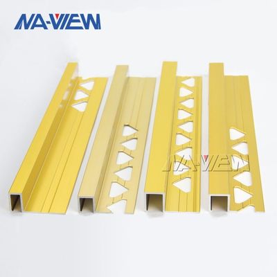 1mm Thick Aluminium Metal Tile Edging Ceramic Wall Copper Brass Tile Corner Trim