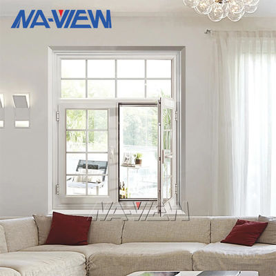 Crank Out White Aluminium Casement Windows PVDF Frame